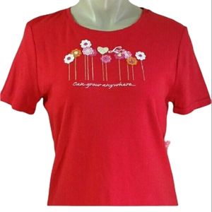 Love can grow anywhere gardening flower t-shirt